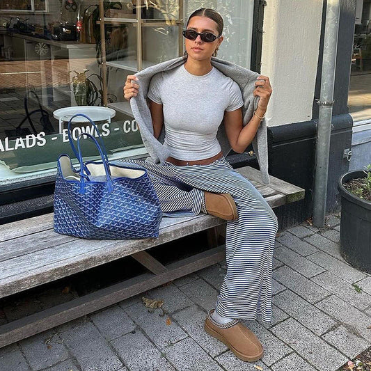 Lovella Gestreepte Broek