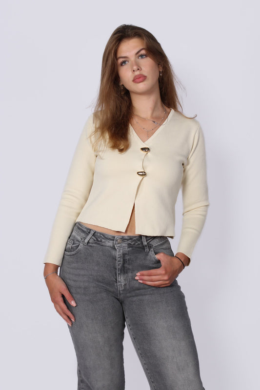 CARDIGAN 22202 - ECRU