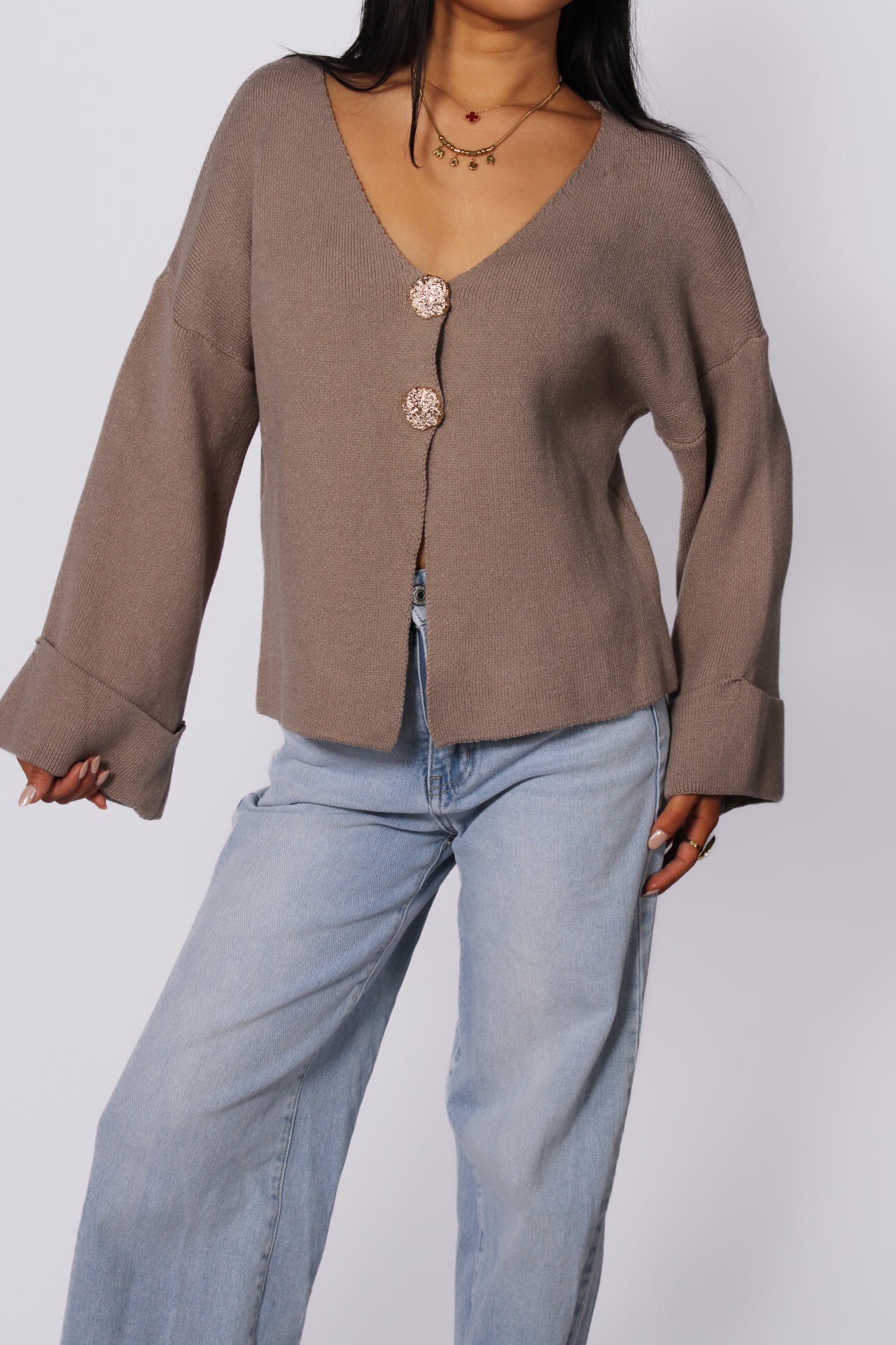 FAY SWEATER - TAUPE