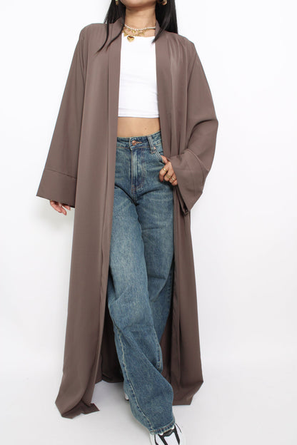 SILKY KIMONO - TAUPE