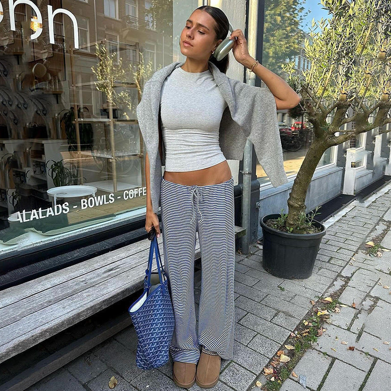 Lovella Gestreepte Broek