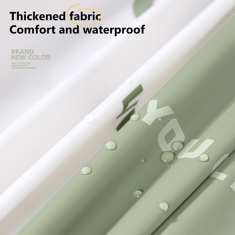 BM Dames Lange Zware Winddichte Regenjas - Oversized Capuchon Motorfiets/Rijjack met Grote Rits aan de Voorkant, Water- en winddicht, Compatibel voor Motorrijden (Groen) Geschikt om te Fietsen, Wandelen of Pendelen in De Regen