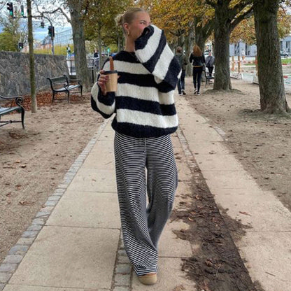 Lovella Gestreepte Broek