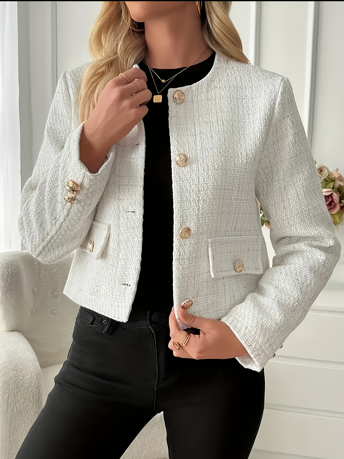 Aurélie Tailored Tweed – Gilded Elegance Edition