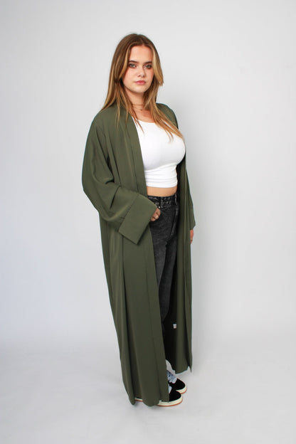SILKY KIMONO - KHAKI