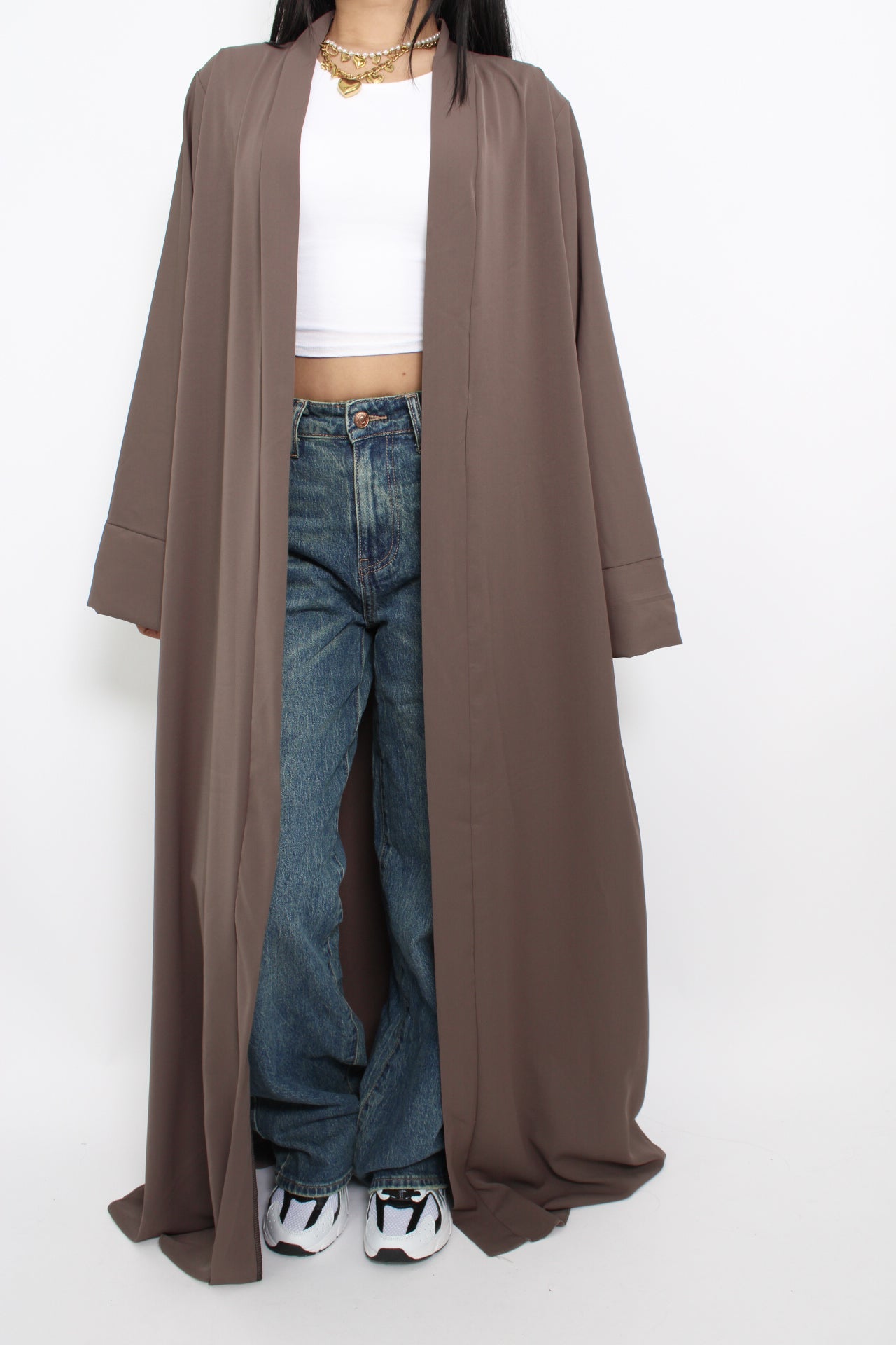 SILKY KIMONO - TAUPE