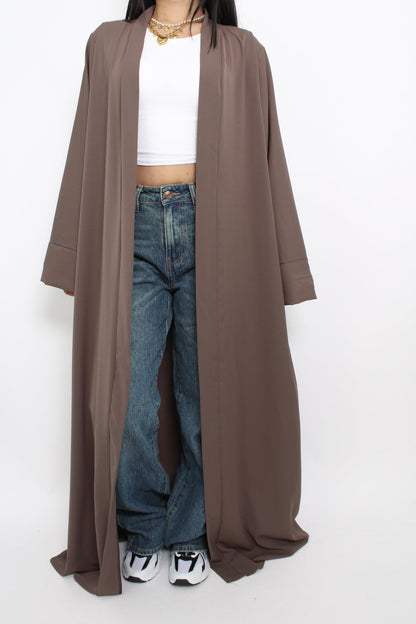 SILKY KIMONO - TAUPE