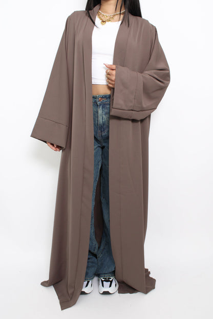 SILKY KIMONO - TAUPE