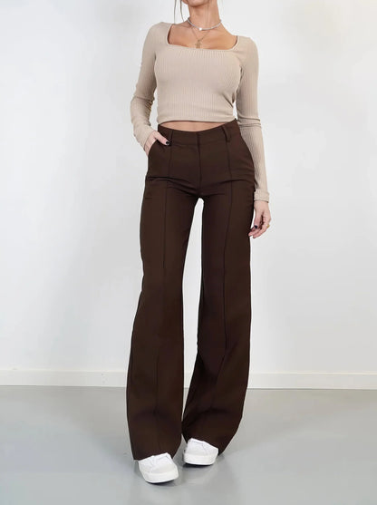 Luna | Pantalon met Wijde Pijpen