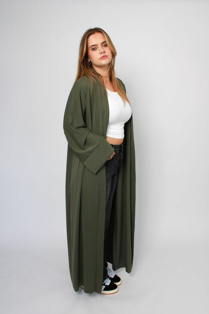 SILKY KIMONO - KHAKI