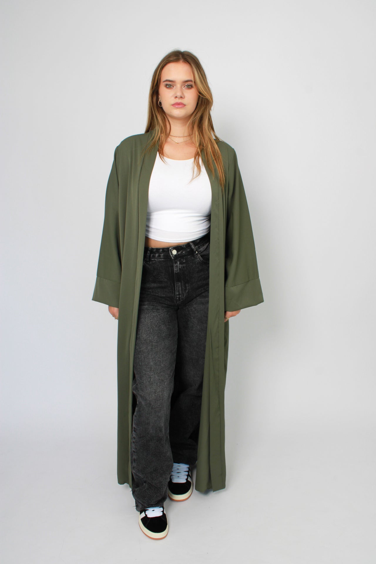 SILKY KIMONO - KHAKI