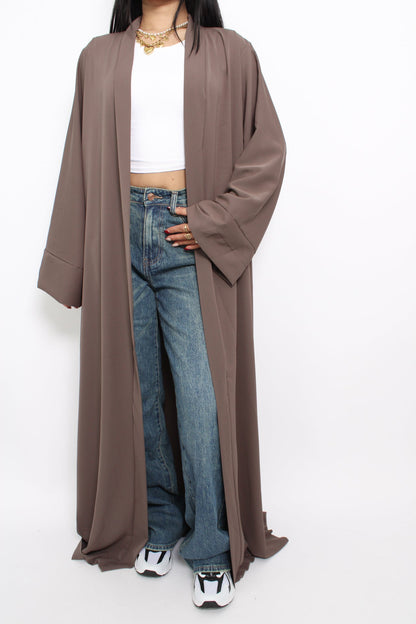SILKY KIMONO - TAUPE