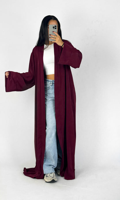 SILKY KIMONO - BORDEAUX