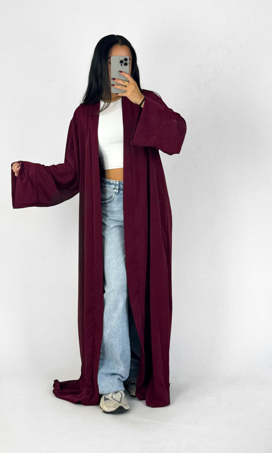 SILKY KIMONO - BORDEAUX
