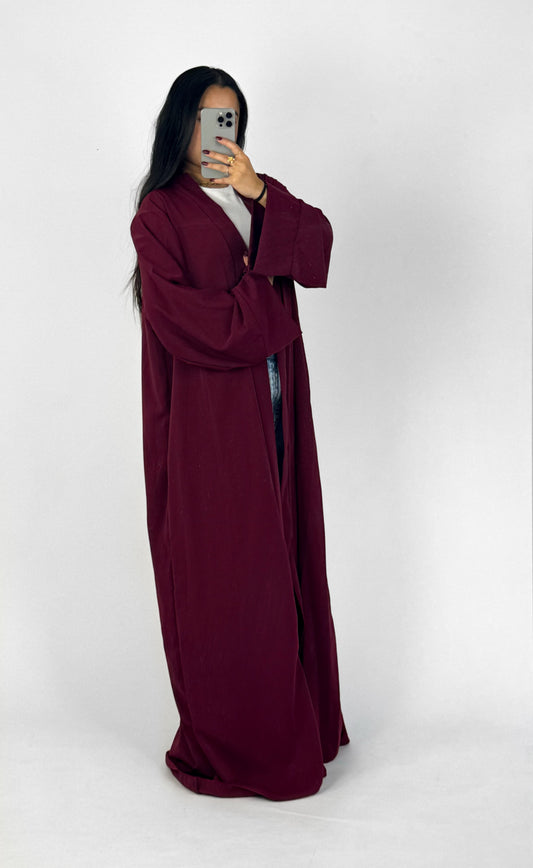 SILKY KIMONO - BORDEAUX