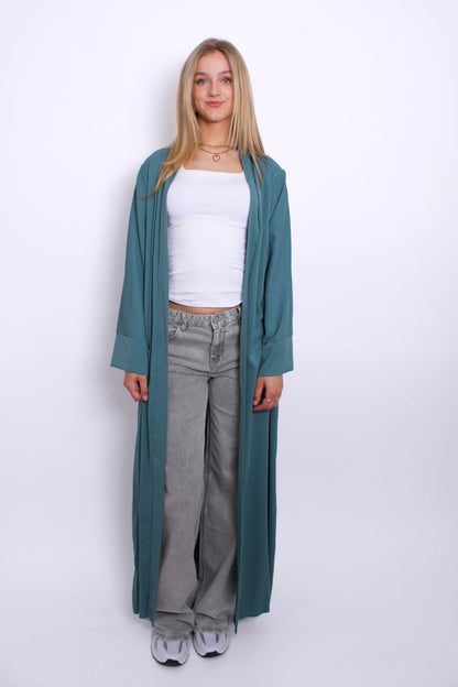 SILKY KIMONO - GREENBLUE