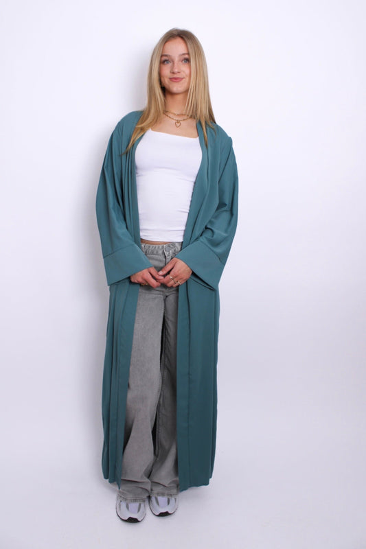SILKY KIMONO - GREENBLUE