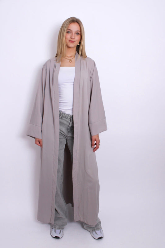 SILKY KIMONO - LIGHT GREY