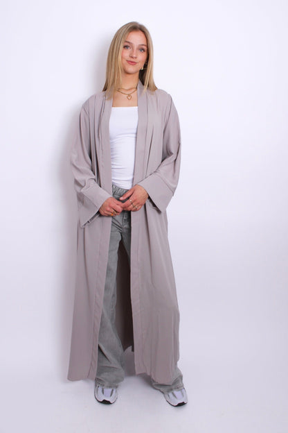 SILKY KIMONO - LIGHT GREY