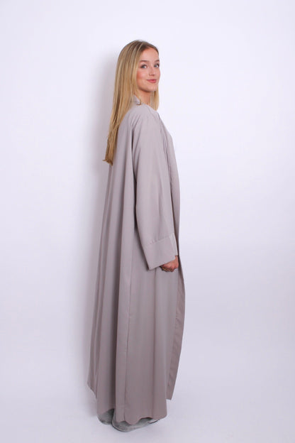SILKY KIMONO - LIGHT GREY