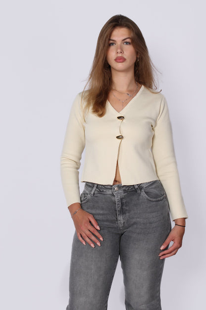 CARDIGAN 22202 - ECRU