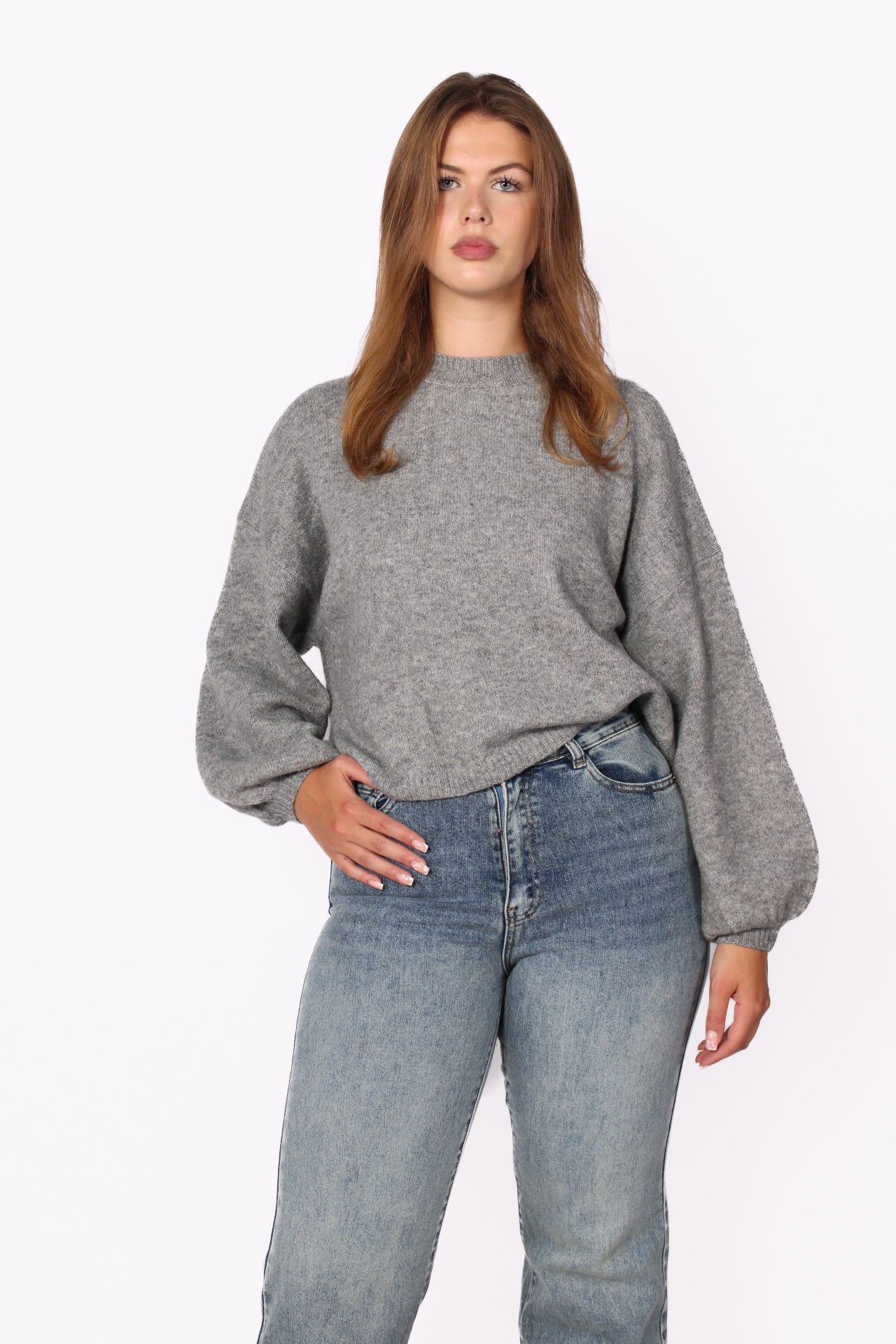 AMBER KNIT - GREY