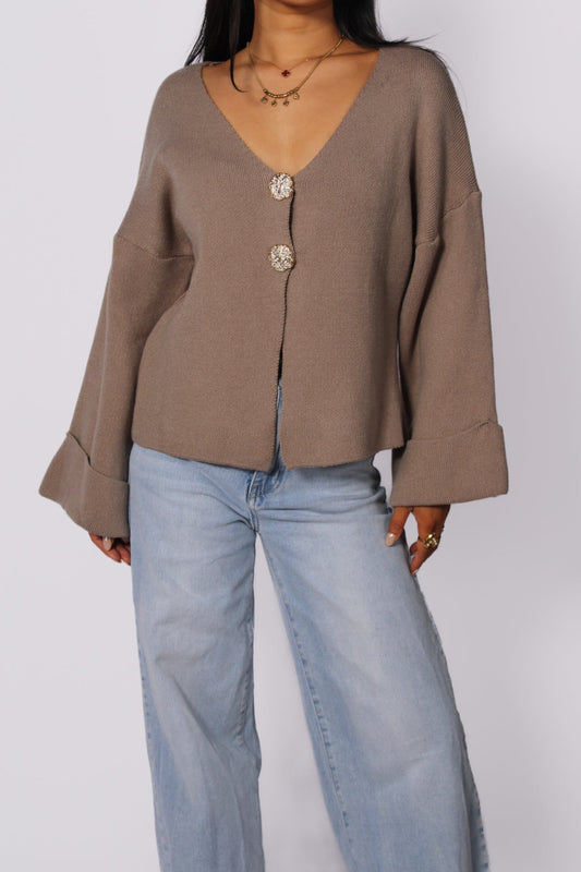 FAY SWEATER - TAUPE