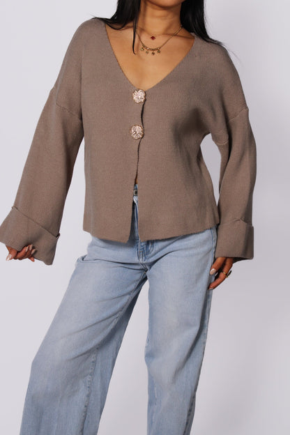 FAY SWEATER - TAUPE
