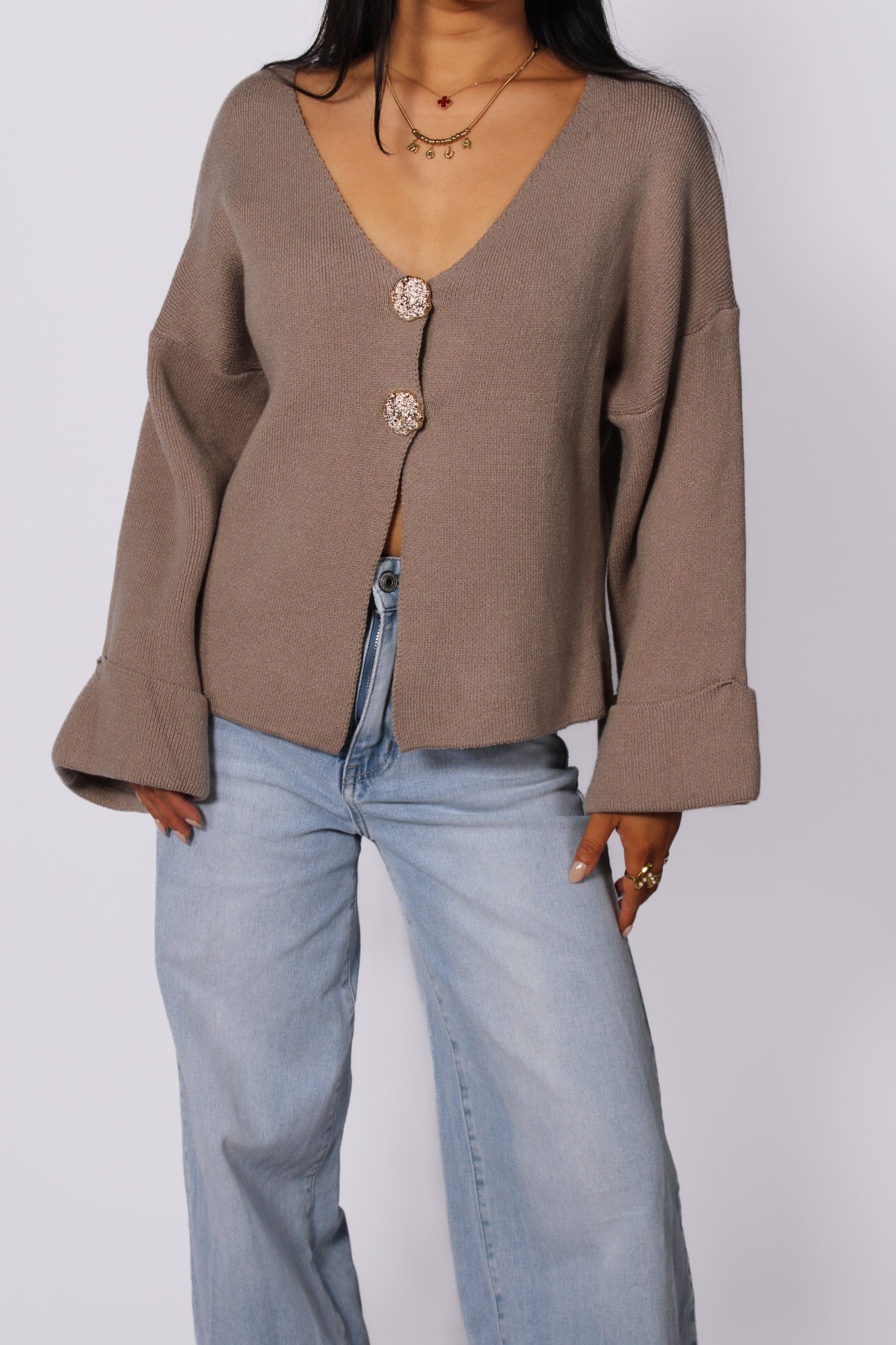FAY SWEATER - TAUPE