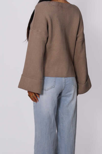 FAY SWEATER - TAUPE