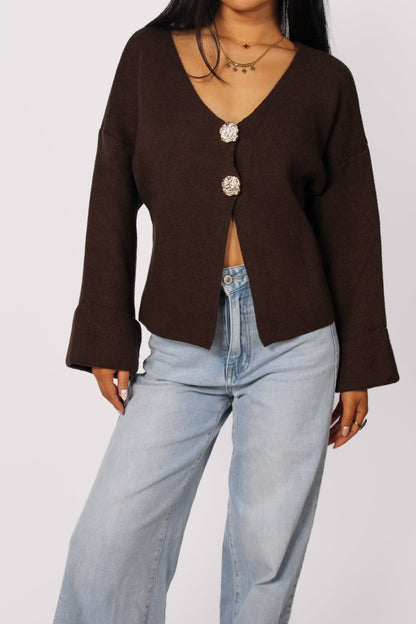 FAY SWEATER - BROWN