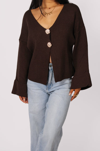 FAY SWEATER - BROWN
