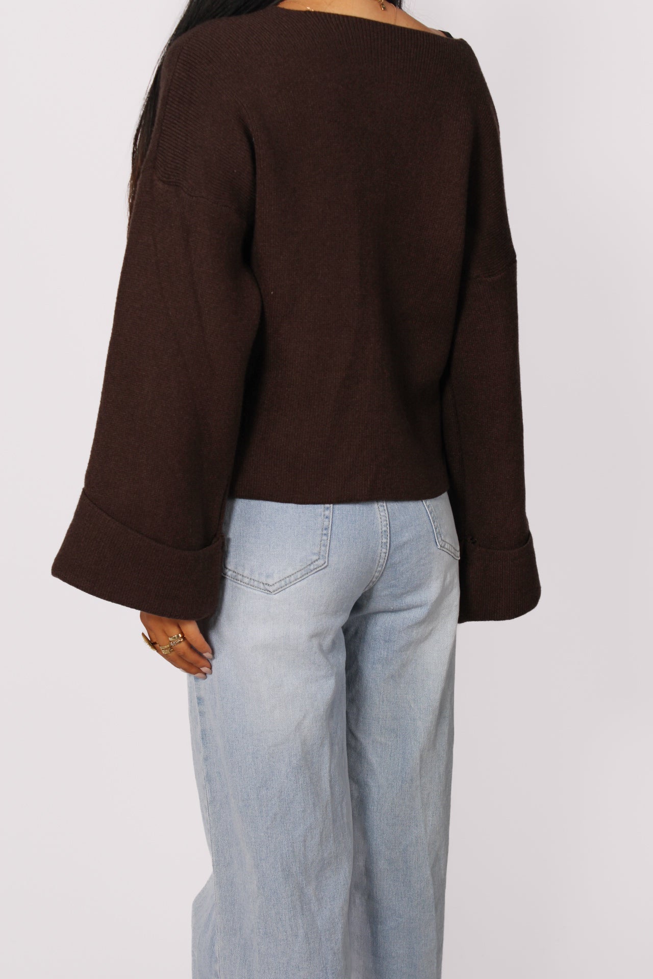 FAY SWEATER - BROWN