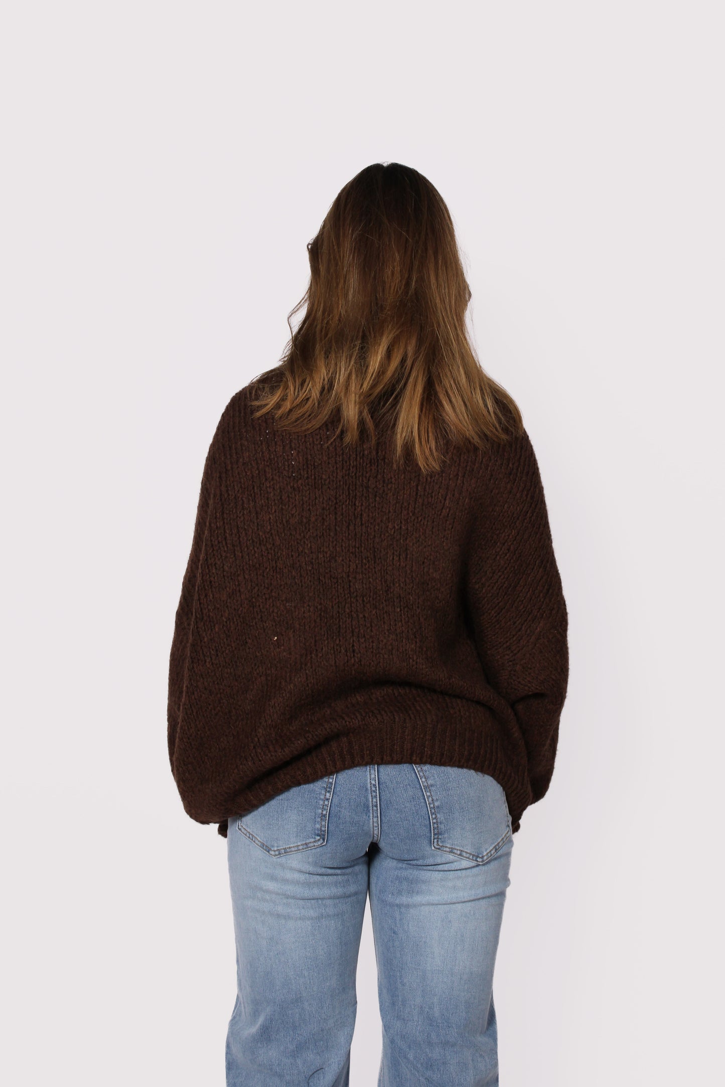 KEEP ME WARM CARDIGAN - BROWN