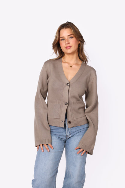 CARDIGAN 5034 - TAUPE