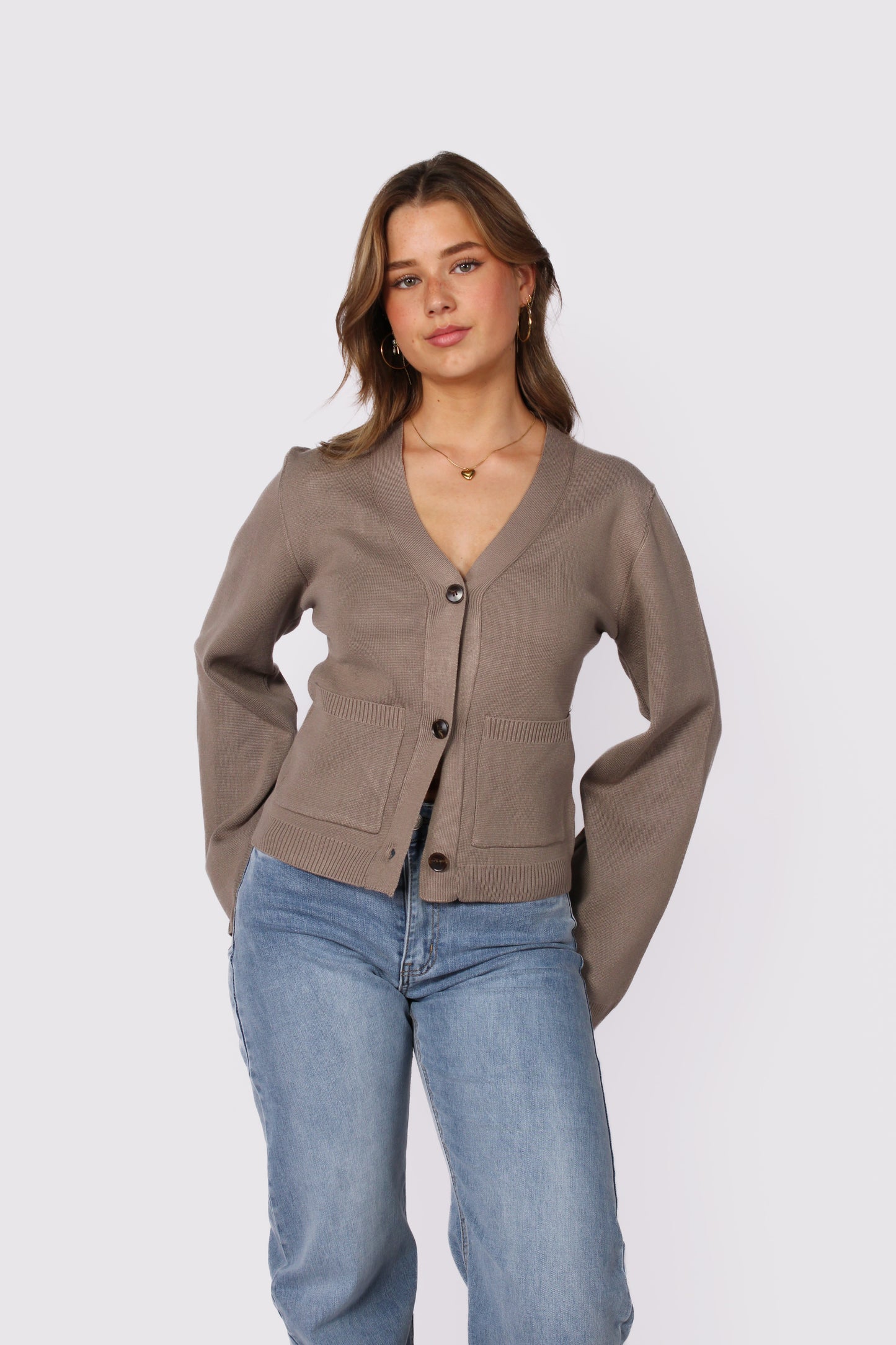 CARDIGAN 5034 - TAUPE