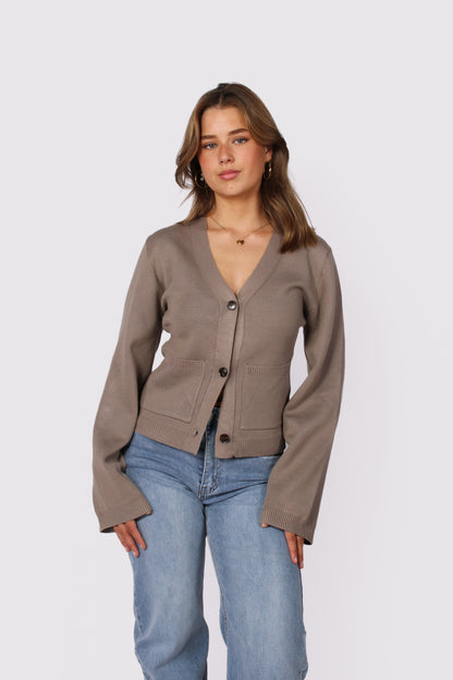 CARDIGAN 5034 - TAUPE