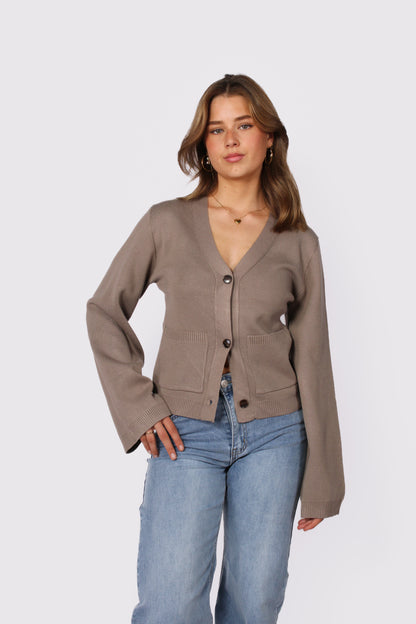 CARDIGAN 5034 - TAUPE