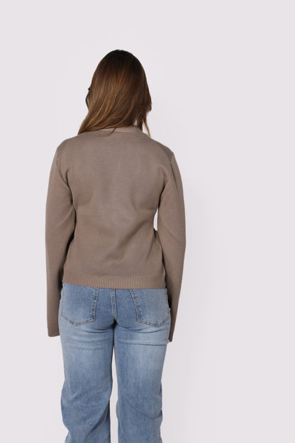 CARDIGAN 5034 - TAUPE