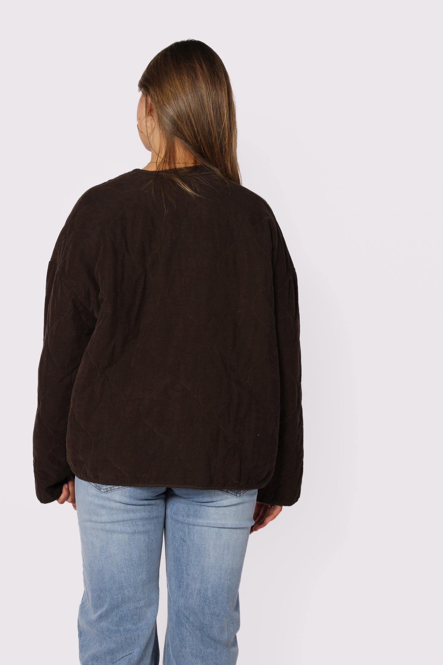 TIE FRONT JACKET - BROWN