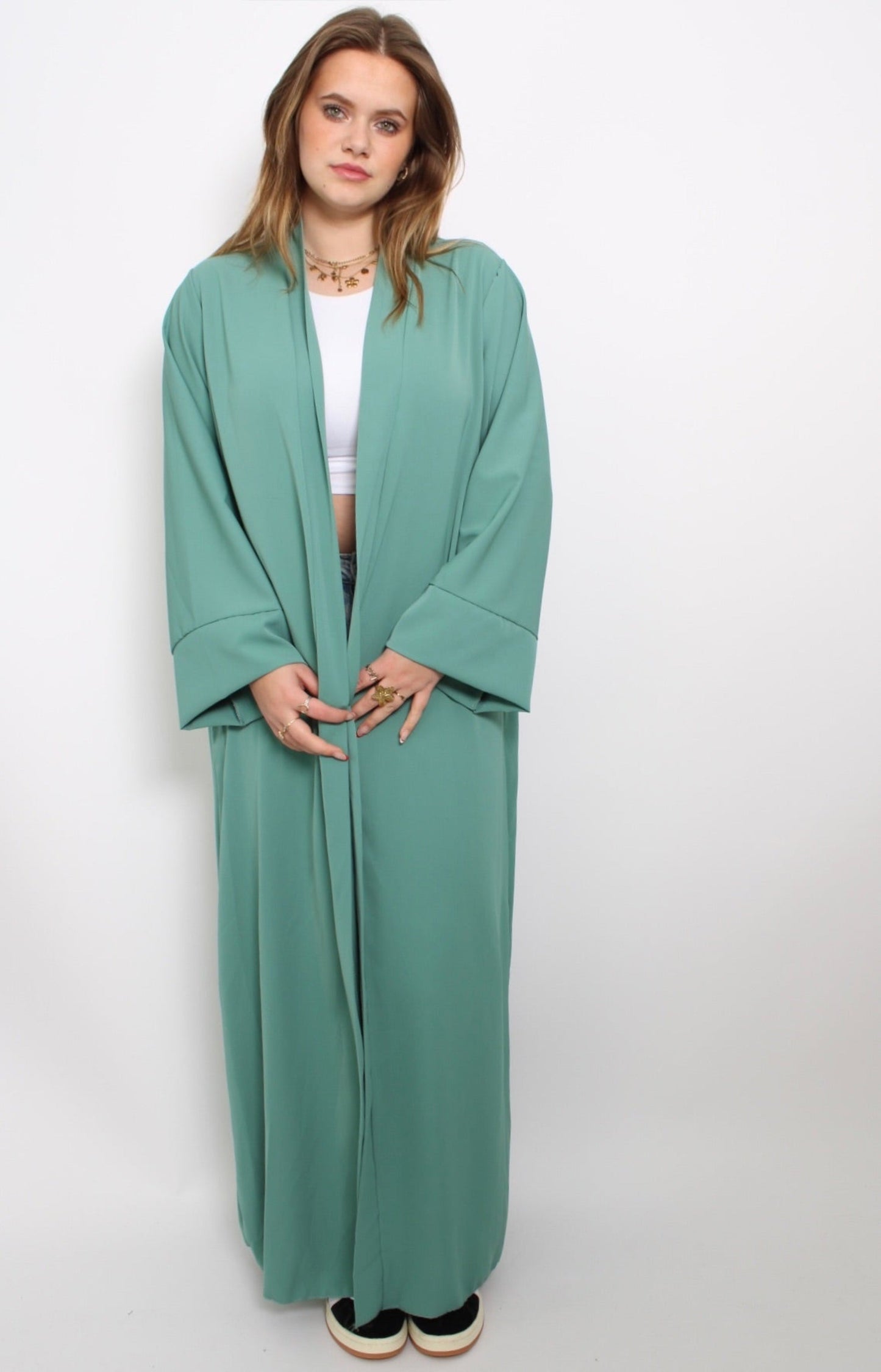SILKY KIMONO - DUSTY MINT