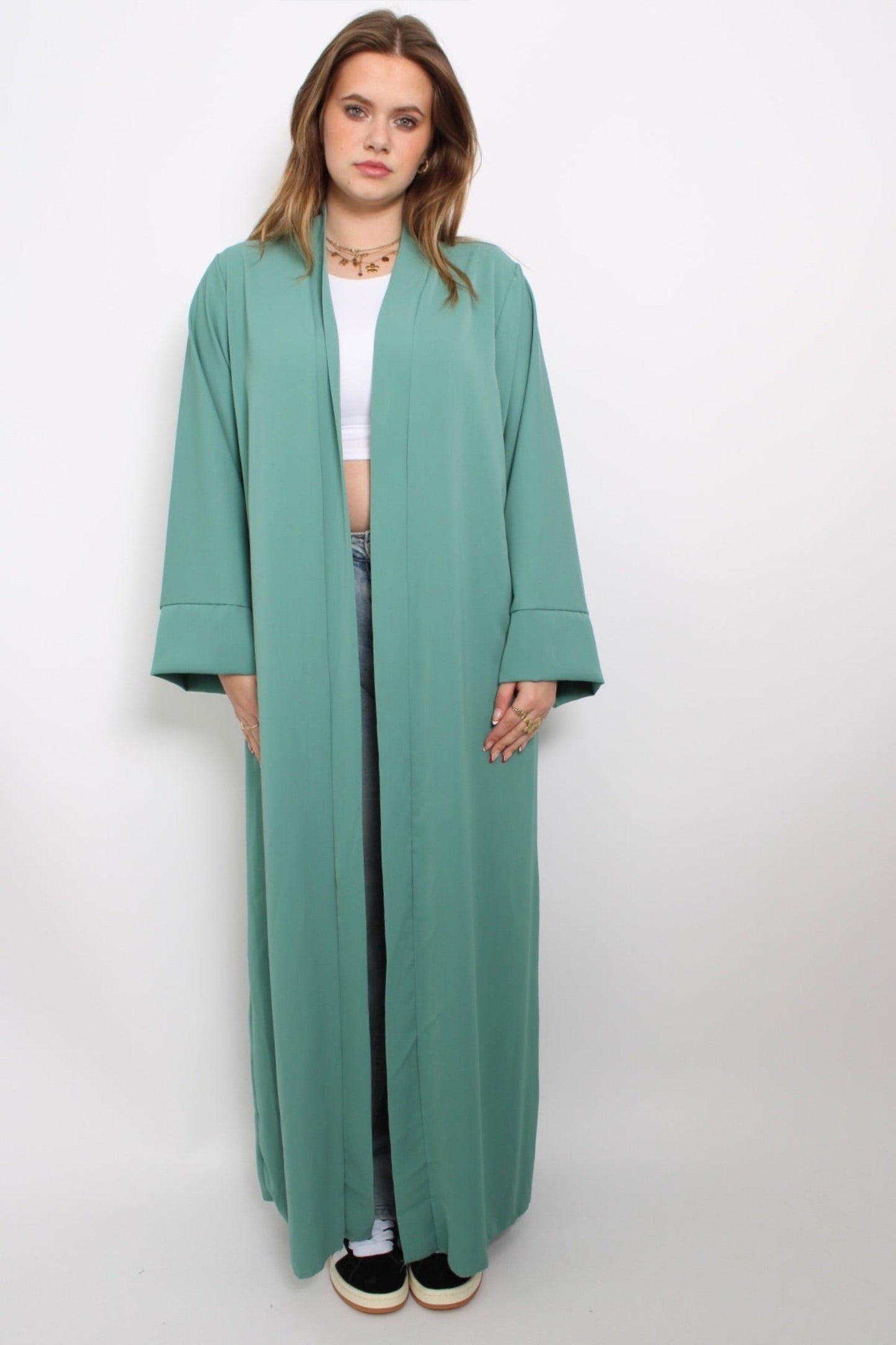 SILKY KIMONO - DUSTY MINT