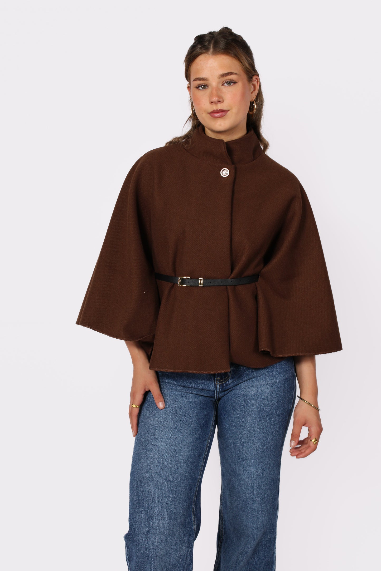 PONCHO - BROWN
