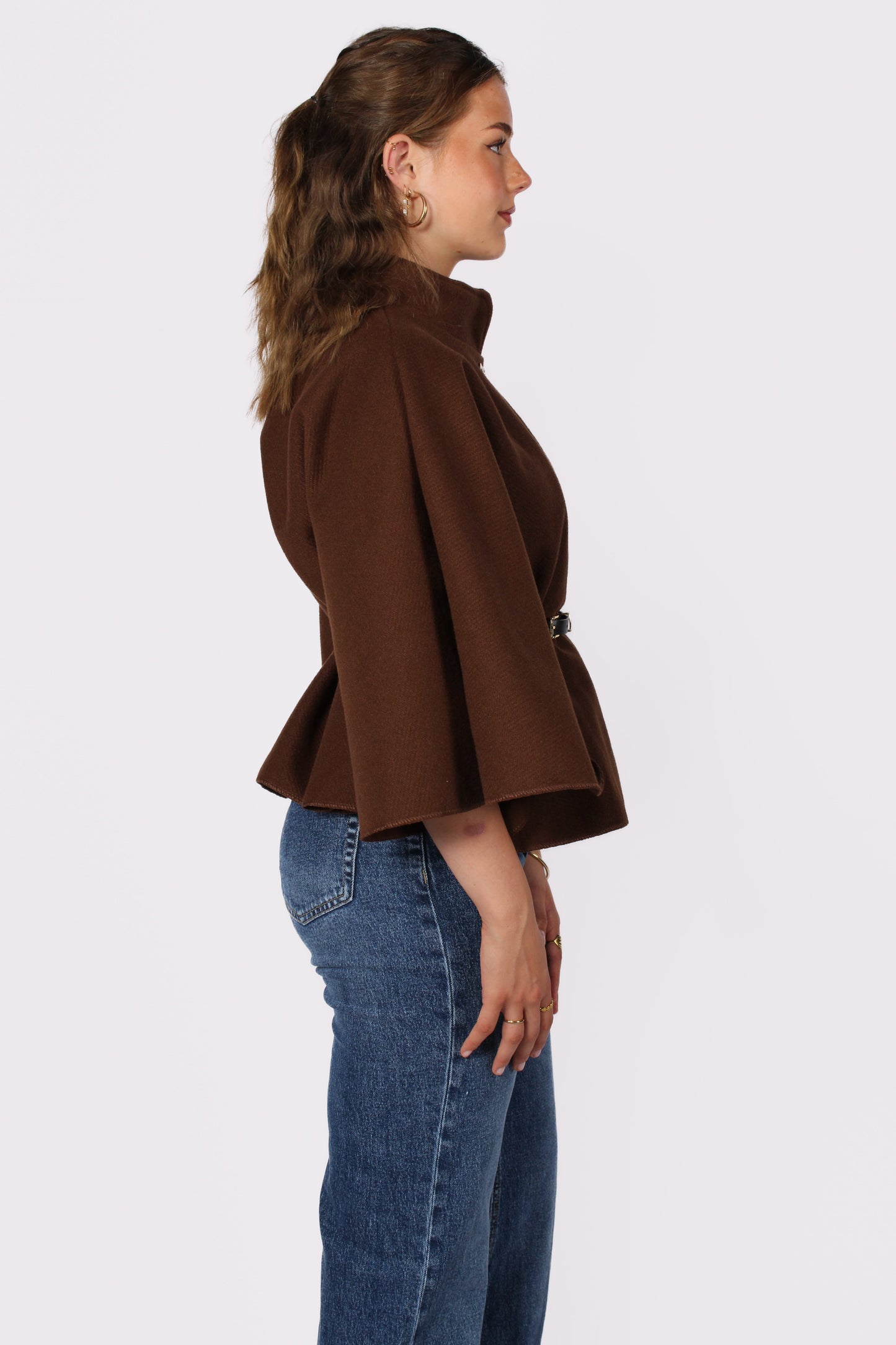 PONCHO - BROWN