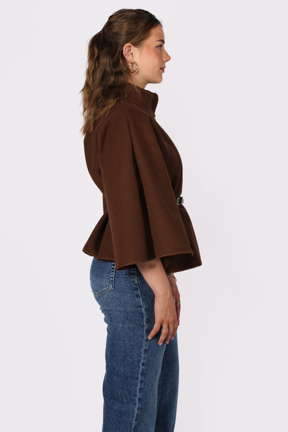 PONCHO - BROWN