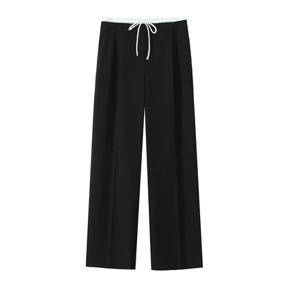 Casual hoge taille pantalon