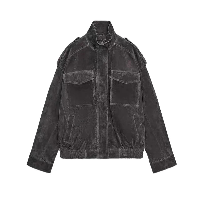 Suède Look Jas – Warm & Elegant