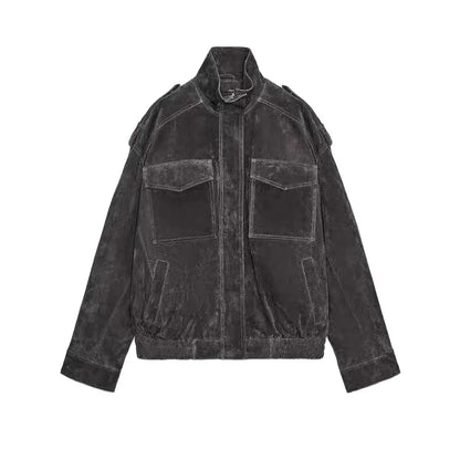 Suède Look Jas – Warm & Elegant